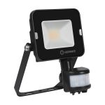 Ledvance LED projektør Kompakt sort 10W 900lm 100D - 830 varm hvid | IP65 - symmetrisk - Bevægelses- og lyssensor