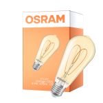 Osram Vintage 1906 LED E27 Edison Filament Guld 4.9W 470lm - 922 Ekstra Varm Hvid | Bedste Farvegengivelse - Dæmpbar - Erstatter 40W