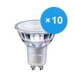 Fordelspakke 10x Philips MASTER Value LED Spot GU10 PAR16 3.7W 285lm 60D - 940 kold hvid | bedste farvegengivelse - dæmpbar - erstatter 35W