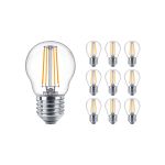 Fordelspakke 10x Philips Master Value LED Lustre E27 Kugle filament klar 3.4W 470lm - 927 ekstra varm hvid | bedste farvegengivelse - dæmpbar - erstatter 40W