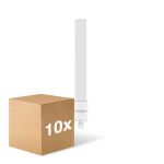 Fordelspakke 10x Noxion Lucent PL-S LED  6W - 827 Ekstra Varm Hvid | 2-Pinde - Erstatter 11W
