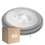 Fordelspakke 6x Ledvance Superior LED spot Reflektor G53 AR111 7.4W 450lm 24D - 927 ekstra varm hvid | bedste farvegengivelse - dæmpbar - erstatter 50W