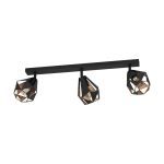 Eglo Loftlampe Carlton 7 Stål Sort Kobber | IP20 - Egnet til 3x E27 