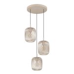 Eglo Pendel Lampe Romazzina Stål Sandet | Egnet til 3x E27