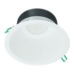 Philips LED downlight Coreline DN142B Aluminium Hvid 19.2W 2300lm 60D - 830 varm hvid | Udsnit 200mm - IP20 - dæmpbar - Hvid Reflektor - Emergency