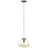 Brilliant Kaizen Pendel Lampe Glas Pendel Lampe Metal Sort Beige | 250mm - Egnet til 1x E27