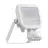 Ledvance LED Projektør Aluminium Hvid 8W 1200lm 100D - 840 Kold Hvid | IP65 - Bevægelses- Og Lyssensor - Symmetrisk