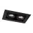 Noxion Forsænket Spot Kantfri Pro 2x MR16 Vipbar sort | Udsnit 181x97mm - GU10 sokkel