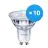 Fordelspakke 10x Philips Corepro LED Spot GU10 PAR16 4W 345lm 36D - 830 varm hvid | dæmpbar - erstatter 50W