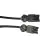 Noxion GST - Kompatibel Forlængerkabel Sort - Han + Hun - 1m - 3 pole 1,5mm2
