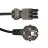 Noxion GST-Kompatibel Forsyningskabel - Hun + Schuko Europlug - Sort 1.5m - 3 pole 0.75mm2