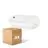 Fordelspakke 4x  Philips LED Sikkerhed Coreline BWC110 Hvid 9W 900lm - 830 Varm Hvid | 242x110mm - IP54 - Lyssensor
