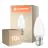 Fordelspakke 10x Ledvance Classic LED B22 Kerte Matt 3.4W 470lm - 827 Ekstra Varm Hvid | Erstatter 40W