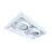 Noxion Forsænket Spot Kantfri Pro 2x AR111 Vipbar Hvid | Udsnit 314x164mm - G53 sokkel