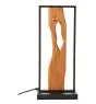 Brilliant Bordlampe Chaumont Aluminium Metal Træ Sort 8W 940lm - 830 Varm Hvid