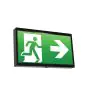 Ansell LED Vægmonteret Nødskilt End LED Sort 2.5W 18lm - 860 Dagslys | Selvtest