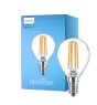 Philips Corepro LED Lustre E14 Kugle filament klar 6.5W 806lm - 840 kold hvid | erstatter 60W