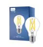 Philips Master LED E27 Pære Filament Klar 7.2W 1055lm - 922-927 Dim To Warm | Bedste Farvegengivelse - Dæmpbar - Erstatter 75W