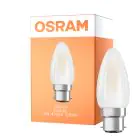 Osram LED B22D Kerte filament matt 4W 470lm - 827 ekstra varm hvid | erstatter 40W