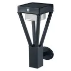 Ledvance LED Vægbelysning Udendørs Endura Stil Sort 6W 550lm - 830 Varm Hvid | IP44 - Bevægelses- og Lyssensor