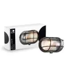 D'Lite Vægbelysning Ecco Sort Oval | IP44 - Egnet til 1x E27