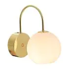 Nordlux Franca Vægbelysning Metal og Glas Messing | Egnet til E14