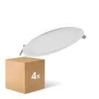 Fordelspakke 4x Ledvance LED Downlight Slim Runde DN210 18W 1530lm 120D - 830 Varm Hvid | 225mm