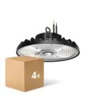 Fordelspakke 4x Noxion LED Highbay Ecowhite V2.0 200W 32000lm 120D - 840 Kold Hvid | IP65 - 1-10V Dæmpbar