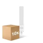 Fordelspakke 10x Noxion Lucent PL-S LED 4.3W - 827 Ekstra Varm Hvid | 2-Pinde - Erstatter 9W