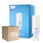 Fordelspakke 12x Philips CorePro LED Capsule G9 Matt 4W 480lm - 827 Ekstra Varm Hvid | Dæmpbar - Erstatter 40W