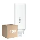 Fordelspakke 10x Philips CorePro PL-T LED Pære HF 9W - 840 Kold Hvid | 4-Pinde - Erstatter 26W