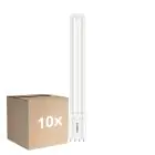 Fordelspakke 10x Philips CorePro PL-L LED Pære EM/Mains 12W - 830 Varm Hvid | 4-Pinde - Erstatter 24W