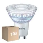 Fordelspakke 10x Philips MASTER Value LED Spot GU10 PAR16 5.5W 575lm 36D - 922-927 Dim To Warm | Bedste Farvegengivelse - Dæmpbar - Erstatter 80W