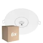 Fordelspakke 6x Noxion LED Emergency Spot Hvid 3W 240lm - 850K kold hvid | Nødlys 3 timer - Autotest - 140mm
