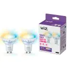 Dobbeltpakke 2x WiZ Smart LED Spot GU10 PAR16 5W 400lm 36D | Bedste Farvegengivelse - Dæmpbar - Erstatter 50W