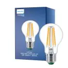 Philips MASTER LED Pære Ultra Efficient E27 Pære klar 4W 840lm - 830 varm hvid | erstatter 60W