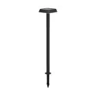 Eglo Jordspyd Lys Dreoli Solar Sort 8W 1030lm - 830 Varm Hvid | IP65 - Bevægelsessensor