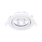 Noxion LED Vipbar Slim Spot Hvid Runde 5W 550lm 60D - 940 Kold Hvid | 85mm - IP54 - Dæmpbar - Bedste Farvegengivelse